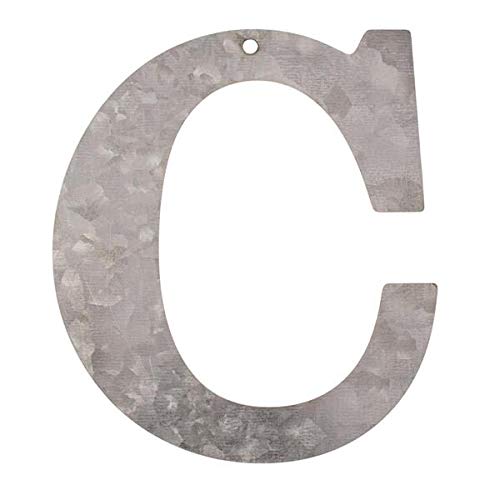 Metall Buchstabe C, verzinkt Höhe 12 cm Alphabet - Initialien von Glorex