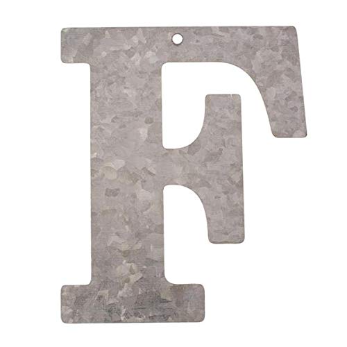 Metall Buchstabe F, verzinkt Höhe 12 cm Alphabet - Initialien von Glorex