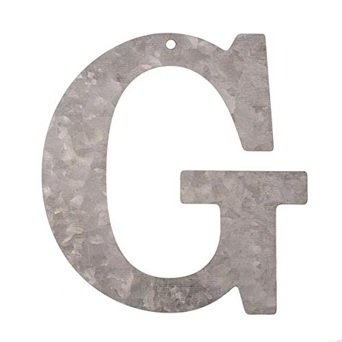 Metall Buchstabe G, verzinkt Höhe 12 cm Alphabet - Initialien von Glorex