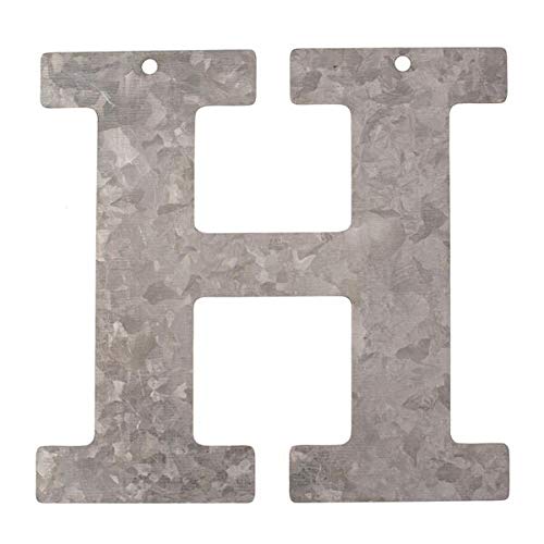 Metall Buchstabe H, verzinkt Höhe 12 cm Alphabet - Initialien von Glorex
