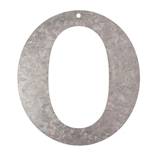 Metall Buchstabe O, verzinkt Höhe 12 cm Alphabet - Initialien von Glorex