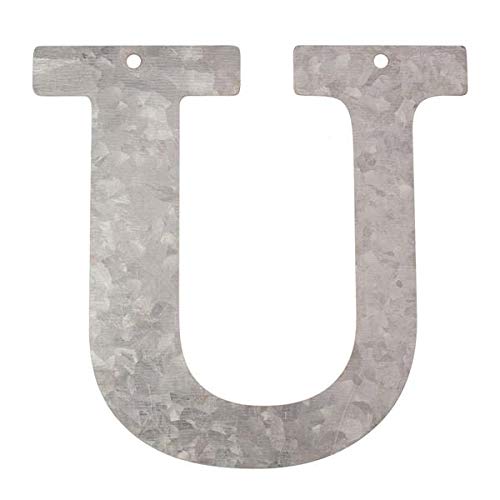 Metall Buchstabe U, verzinkt Höhe 12 cm Alphabet - Initialien von Glorex