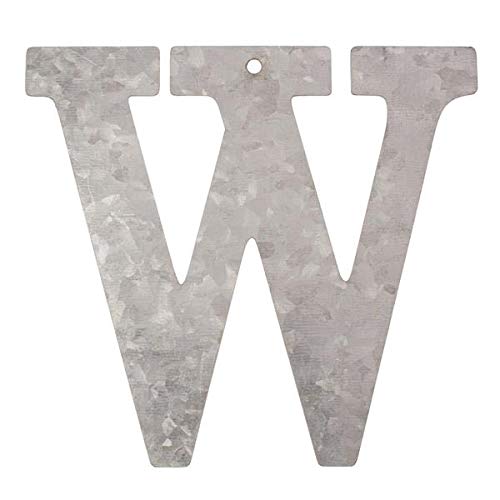 Metall Buchstabe W, verzinkt Höhe 12 cm Alphabet - Initialien von Glorex