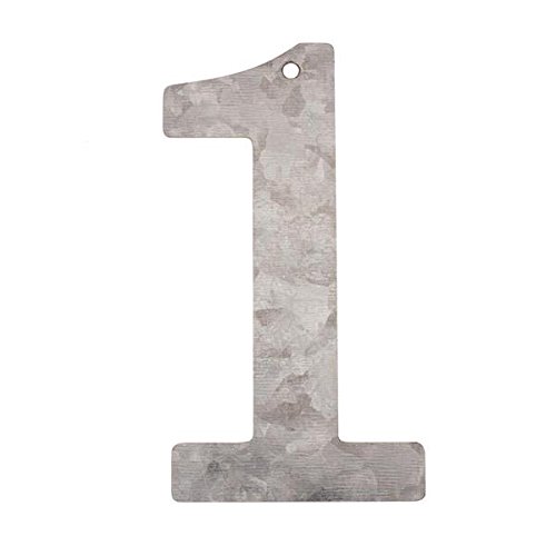Metall Zahlen 1, verzinkt Höhe 12 cm Zahl Ziffer Nummer Metall Zahlen 1, verzinkt Höhe 12 cm Zahl Ziffer Nummer von Glorex