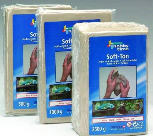 Soft-Ton, Modelliermasse weiss 1kg Soft-Ton, Modelliermasse weiss 1kg von Glorex