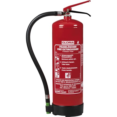 Gloria Feuerlöscher Schaum SD6E - fluorfreier Schaumlöscher 6l - Schaumfeuerlöscher für Brandklasse A/B Gloria Feuerlöscher Schaum SD6E - fluorfreier Schaumlöscher 6l - Schaumfeuerlöscher für Brandklasse A/B von Gloria