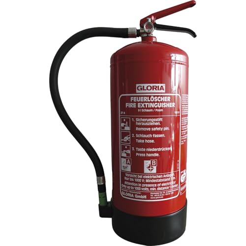 Gloria Feuerlöscher Schaum SD9E - fluorfreier Schaumlöscher 9l - Schaumfeuerlöscher für Brandklasse A/B Gloria Feuerlöscher Schaum SD9E - fluorfreier Schaumlöscher 9l - Schaumfeuerlöscher für Brandklasse A/B von Gloria