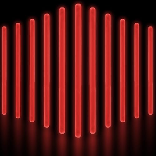 Glow Fever Jumbo-Leuchtstäbe, leuchtet im Dunkeln, 50 Karat, 25,4 cm, für Partyzubehör, Festivals, Raves, Geburtstag, Hochzeit, Rot Glow Fever Jumbo-Leuchtstäbe, leuchtet im Dunkeln, 50 Karat, 25,4 cm, für Partyzubehör, Festivals, Raves, Geburtstag, Hochzeit, Rot von Glow Fever