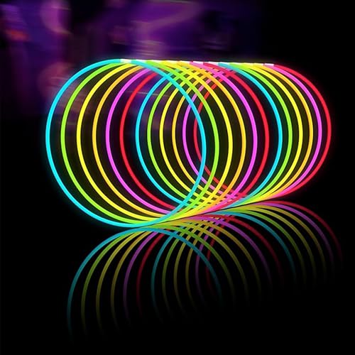Knicklichter Party Set - 55 cm Party Leuchtstäbe für Halloween, Konzerte, Silvester, Gastgeschenke & Spiele - Glow Sticks Party Pack von Party Dragon - Mehrfarbig, 100 Stück Knicklichter Party Set - 55 cm Party Leuchtstäbe für Halloween, Konzerte, Silvester, Gastgeschenke & Spiele - Glow Sticks Party Pack von Party Dragon - Mehrfarbig, 100 Stück von Glow Fever