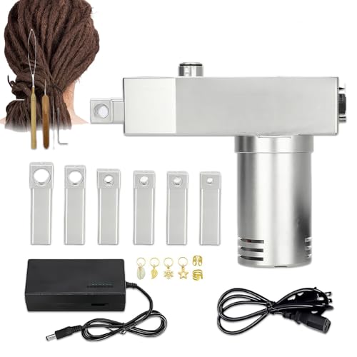Glowdora Flechtmaschine, Tragbare Elektrische DIY Flechtmaschine Mit Verbesserter Technologie, Handgehaltene Dreadlock Flechtmaschine, Austauschbare 6 Loch Flechtmaschine von Glowdora