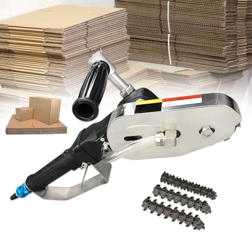 Glowdora Industrielle Papierabstreifmaschine, Pneumatischer Altpapierabstreifer, Wellpappen Trimmwerkzeug, Altkartonabstreifer Mit Kette 8mm von Glowdora