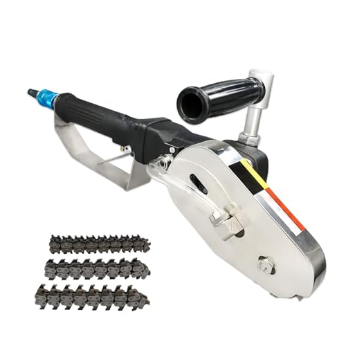 Glowdora Pneumatischer Abfallentferner, Pneumatischer Karton, Karton Entfernerpapier, Kantenschneider, Werkzeugkastenschneider (Doppelklauenkette/Einzelklauenkette) 6mm von Glowdora