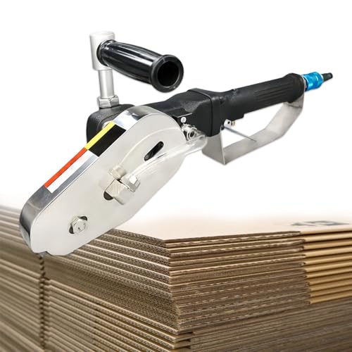 Glowdora Pneumatischer Abfallentferner, Tragbare Kartonpapier Abisoliermaschine, Pneumatischer Kartonabfallentferner, Papierschneider, Karton Schneider 5mm von Glowdora