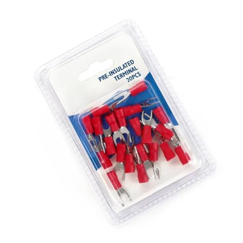 Rot vorisolierte Klemme SV1.25-6, 20 Stück pro Blisterkarte, ideal für sichere und effiziente elektrische Verbindungen in elektrischen Anlagen. Rot vorisolierte Klemme SV1.25-6, 20 Stück pro Blisterkarte, ideal für sichere und effiziente elektrische Verbindungen in elektrischen Anlagen. von Glowster