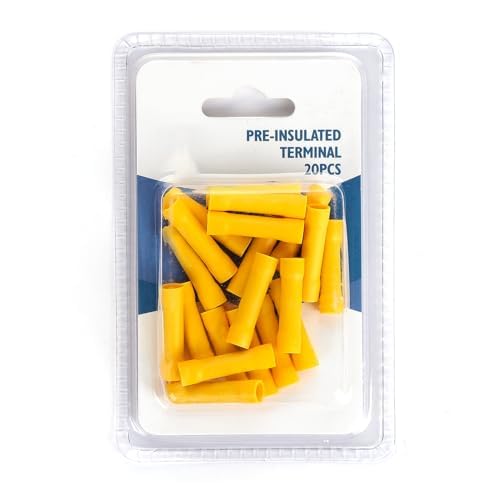 Vorisolierte Klemme BV1.25, gelb, 20 Stück pro Blister.Ideal für sichere elektrische Verbindungen in elektrischen Anlagen. Vorisolierte Klemme BV1.25, gelb, 20 Stück pro Blister.Ideal für sichere elektrische Verbindungen in elektrischen Anlagen. von Glowster