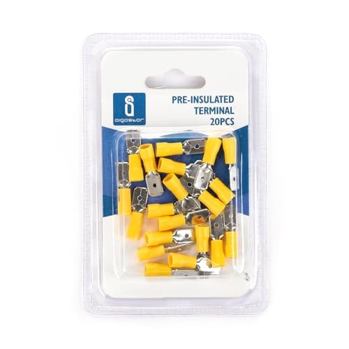 Vorisolierte Klemme MDD2-250 gelb - 20 Stück pro Blisterkarte, ideal für sichere und geschützte elektrische Verbindungen. Vorisolierte Klemme MDD2-250 gelb - 20 Stück pro Blisterkarte, ideal für sichere und geschützte elektrische Verbindungen. von Glowster