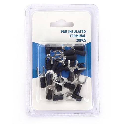 Vorisolierte Klemme SV1.25-6, Schwarz, 20 Stück/Blisterpackung, ideal für sichere und effiziente elektrische Verbindungen in elektrischen Anlagen. Vorisolierte Klemme SV1.25-6, Schwarz, 20 Stück/Blisterpackung, ideal für sichere und effiziente elektrische Verbindungen in elektrischen Anlagen. von Glowster