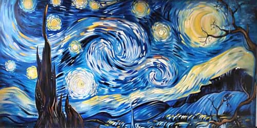 Diamond Painting Erwachsene, Groß Diamant Painting Bilder Abstrakt Sternenhimmel Diamant Malerei Kinder DIY Mosaikherstellung Diamond Art Kits Zuhause Wanddekor als Geschenke (100x200cm) l-136 von Glslmznq