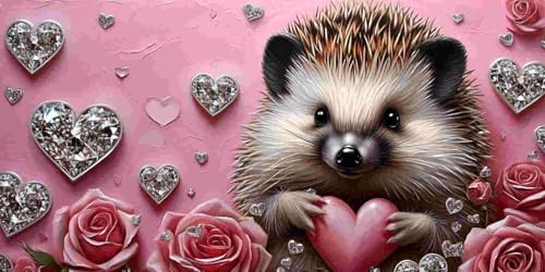 Diamond Painting Erwachsene, Groß Diamant Painting Bilder Eigel Rose Diamant Malerei Set für Kinder DIY Mosaikherstellung Diamond Art Kits Zuhause Wanddekor Bastelset als Geschenke (30x60cm) l-145 von Glslmznq