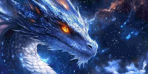 Diamond Painting Erwachsene, Groß Diamant Painting Bilder Tiere Drachen Diamant Malerei Set für Kinder DIY Mosaikherstellung Diamond Art Kits Zuhause Wanddekor Bastelset als Geschenke (100x200cm) l205 von Glslmznq