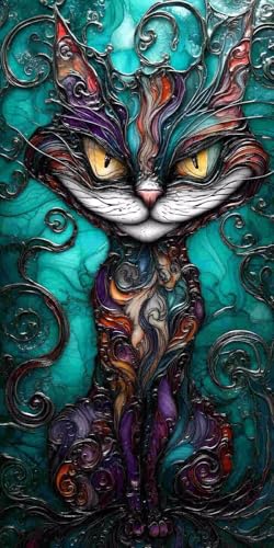 Diamond Painting Erwachsene Groß xxL, 5D DIY Diamant Painting Bilder für Kinder Anfänger, Runde Full Drill Tiere Katzen, Mosaikherstellung Bastelset für Haus Wanddekoration Geschenk 30x60cm o-211 Diamond Painting Erwachsene Groß xxL, 5D DIY Diamant Painting Bilder für Kinder Anfänger, Runde Full Drill Tiere Katzen, Mosaikherstellung Bastelset für Haus Wanddekoration Geschenk 30x60cm o-211 von Glslmznq