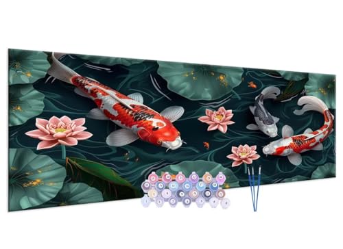 Malen nach Zahlen Erwachsene Lotang koi DIY Painting by Numbers from 7 8 9 Years Girls and Boys, Paint by numbers for Beginners Children with Frame, 3 Brushes and Acrylic Paints, 50x100cm G-163 Malen nach Zahlen Erwachsene Lotang koi DIY Painting by Numbers from 7 8 9 Years Girls and Boys, Paint by numbers for Beginners Children with Frame, 3 Brushes and Acrylic Paints, 50x100cm G-163 von Glslmznq