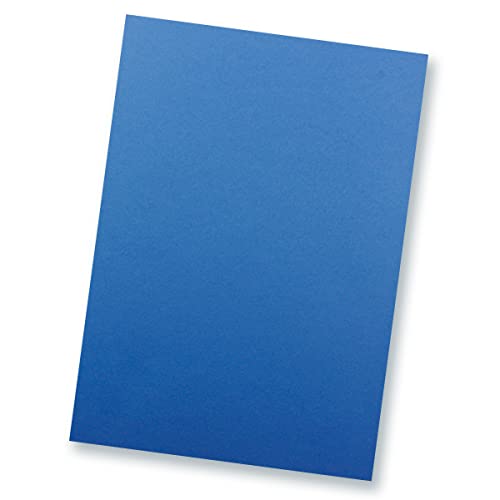 100 Blatt TonKarton DIN A4 - Farbe: Royalblau Blau -Ton-Papier 160 g/m² matte Oberfläche - Ton-Zeichen-Papier Bastel-Papier Bastel-Karton - Glüxx-Agent von Glüxx-Agent