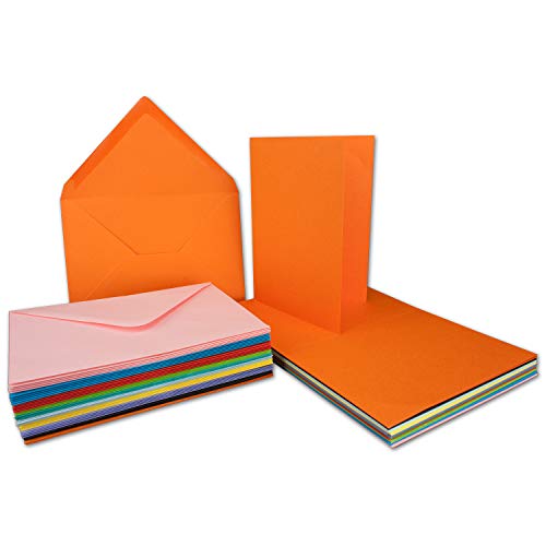 100er Set A6 Faltkarten - C6 Briefumschläge - 100 Klappkarten & 100 Umschläge aus verschiedenen Farben - P444 Serie Colours-4-you - Glüxx-Agent 100er Set A6 Faltkarten - C6 Briefumschläge - 100 Klappkarten & 100 Umschläge aus verschiedenen Farben - P444 Serie Colours-4-you - Glüxx-Agent von Glüxx-Agent