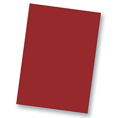 250 Blatt TonKarton DIN A4 - Farbe: Weinrot Rot -Ton-Papier 160 g/m² matte Oberfläche - Ton-Zeichen-Papier Bastel-Papier Bastel-Karton - Glüxx-Agent von Glüxx-Agent