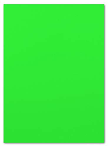 Glüxx-Agent 50 Blatt Leuchtpapier DIN A4-21,0 x 29,7 cm - Neonpapier Grün - 80 g/m² - beidseitig Neongrün - Plakatpapier für Leuchtplakate von Glüxx-Agent