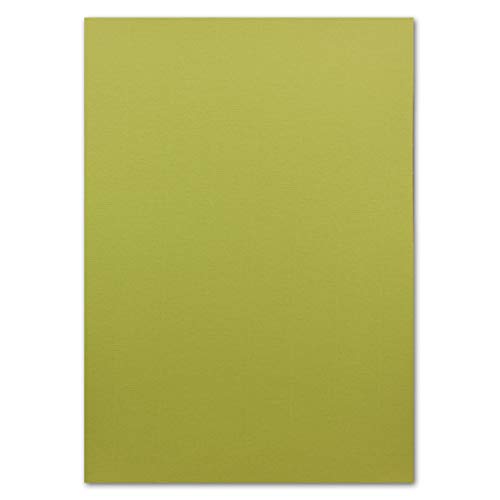 Glüxx-Agent 50 Blatt Ton-Karton DIN A4 - Farbe: Pistazie -Ton-Papier 160 g/m² gerippte Oberfläche - Ton-Zeichen-Papier Bastel-Papier Bastel-Karton von Glüxx-Agent