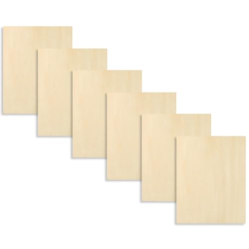 3mm Sperrholz | Unbehandeltes Holz | CNC Lasern Brennen Beizen Bemalen 6er Set Für Hobby Modellhaus Bau Architekturmodelle Kreative Projekte 3mm Sperrholz | Unbehandeltes Holz | CNC Lasern Brennen Beizen Bemalen 6er Set Für Hobby Modellhaus Bau Architekturmodelle Kreative Projekte von Glugahrif