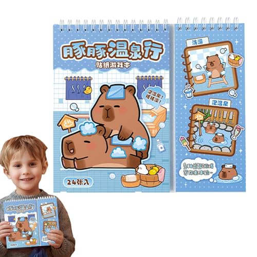 Aufkleber für Journaling, Capybara-Aufkleber für die Journalisierung | Aufkleber Capybara Scrapbook Journaling Aufkleber – Aufkleber für Scrapbooking Szene von Glugahrif