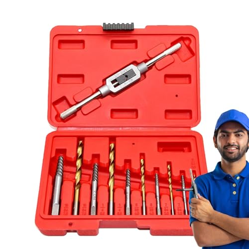 Bolzenausdreher-Set, Schraubenausdreher-Set, 11-teilig, einfaches 11-teiliges Set – Schwere Wasserhahn-Abzieher für Automobilaufgaben oder Möbelset von Glugahrif