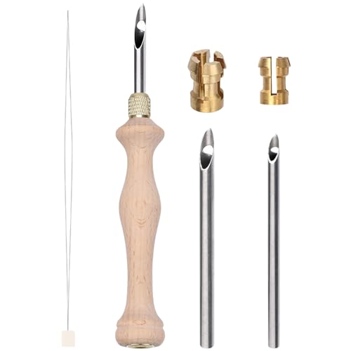 Einstellbarer Punchnadelwerkzeug, Punchnadeln, Multifunktionsnäher Punch Sticker Kit, Tragbares anfängerfreundliches Ergonomisches Handwerkstool für Stickerei, Teppich, Wohnkulturprojekte von Glugahrif