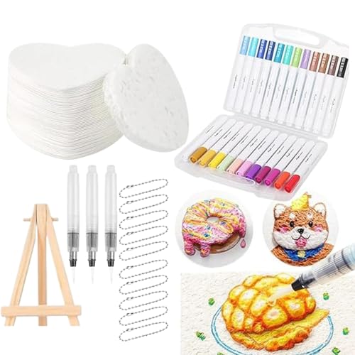 Glugahrif Aufblasbare Malerei, Textilmalerei, 3D, Künstlerbedarf, Leinwand und , für Demonstrationen der Familie, Feste, Schule, Reisen, Erwachsene, Dekoration für Haus, Möbel von Glugahrif