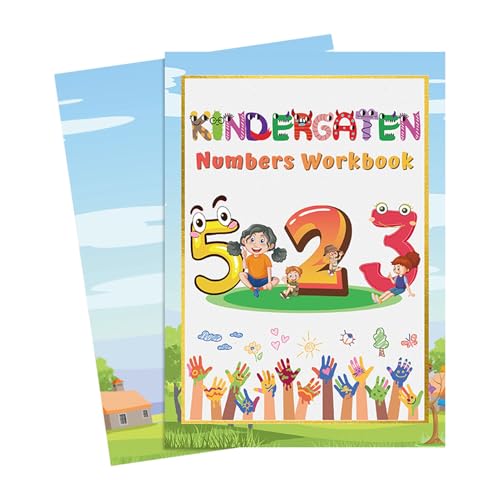 Glugahrif Buch zum Lernen der Zahlen | Aktivitätsheft für Kindergarten – interaktive Übungen zum Lesen, Schreiben und Rechnen mit Lernhilfe für 3 bis 8 Jahre von Glugahrif