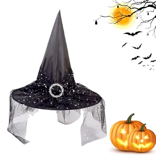 Glugahrif Hexenhut – Hexenhut | Zubehör Neuheit Dekoration für Party für drinnen und draußen Erwachsene Garten Masquerade Glugahrif Hexenhut – Hexenhut | Zubehör Neuheit Dekoration für Party für drinnen und draußen Erwachsene Garten Masquerade von Glugahrif