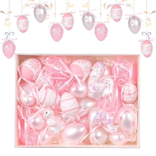 Ostereier-Urlaubsdekoration, Osterdekorationsset, Festival Party Favor Frühlingsfeier Befüllbare Eier Ornamente | Urlaub Osterpaste für Zuhause, Kirche, von Glugahrif