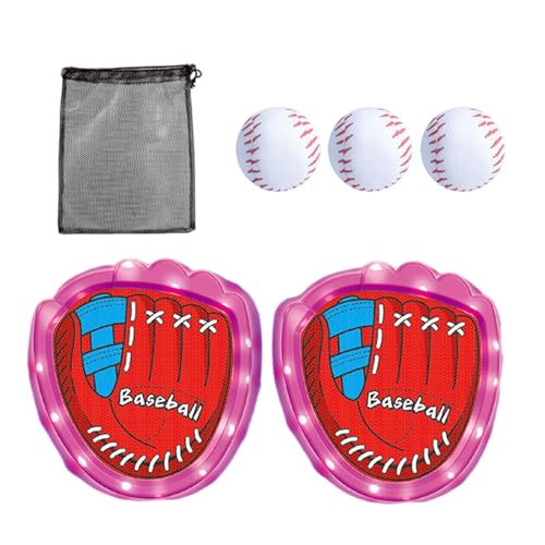 Wurf- und Fangspielzeug-Set, Wurf- und Fangspiel | Partyballwurfspiel - Strandwurfspiel mit LED-Lichtern für Familienfeiern, Wurf- und Fangspielzeug-Set, Wurf- und Fangspiel | Partyballwurfspiel - Strandwurfspiel mit LED-Lichtern für Familienfeiern, von Glugahrif