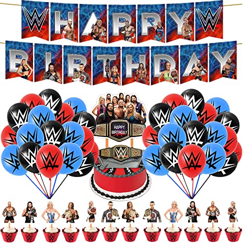 Glurak WE Geburtstag Party Ballon Set Unterhaltung im Ringen Dekoration mit Happy Birthday Banner, 18-teilige 12inch Ballons, 12-teilige Cupcake Kupfer, WE Party Deko von Glurak