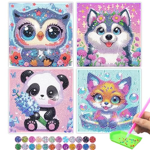 Diamond Painting Anhänger, Glvomazty DIY 5D Diamant Painting Windspiel Rotierendes Sonnenfänger Bastelset Kinder für Home Dekor, Kreative Geschenke (Vierteiliges Diamantmalerei-Set) Diamond Painting Anhänger, Glvomazty DIY 5D Diamant Painting Windspiel Rotierendes Sonnenfänger Bastelset Kinder für Home Dekor, Kreative Geschenke (Vierteiliges Diamantmalerei-Set) von Glvomazty