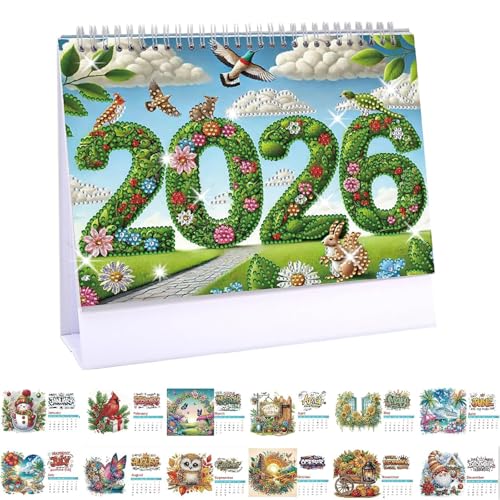 Glvomazty Diamond Painting Kalender 2026 | Diamantmalerei Papierkalender | Weihnachten Schreibtisch Kalender,Monats Flip Tischkalender für DIY Bastelarbeiten Partygeschenk,Weihnachten Halloween 6# Glvomazty Diamond Painting Kalender 2026 | Diamantmalerei Papierkalender | Weihnachten Schreibtisch Kalender,Monats Flip Tischkalender für DIY Bastelarbeiten Partygeschenk,Weihnachten Halloween 6# von Glvomazty
