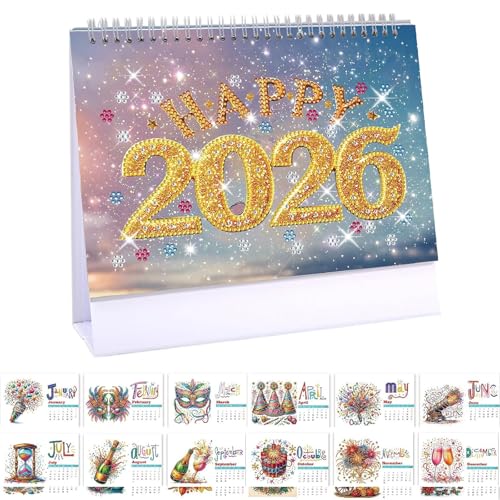 Glvomazty Diamond Painting Kalender 2026 | Diamantmalerei Papierkalender | Weihnachten Schreibtisch Kalender,Monats Flip Tischkalender für DIY Bastelarbeiten Partygeschenk,Weihnachten Halloween 7# Glvomazty Diamond Painting Kalender 2026 | Diamantmalerei Papierkalender | Weihnachten Schreibtisch Kalender,Monats Flip Tischkalender für DIY Bastelarbeiten Partygeschenk,Weihnachten Halloween 7# von Glvomazty
