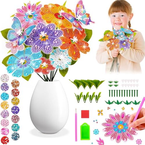 Glvomazty Diamond Painting Schmetterling Sets, Diamant Painting Kinder Erwachsene Gartendekoration für Gärten und Innenräume, Diamantmalerei Bastelset Kinder Zubehör, Geschenke für 8-10 Jahre Mädchen Glvomazty Diamond Painting Schmetterling Sets, Diamant Painting Kinder Erwachsene Gartendekoration für Gärten und Innenräume, Diamantmalerei Bastelset Kinder Zubehör, Geschenke für 8-10 Jahre Mädchen von Glvomazty