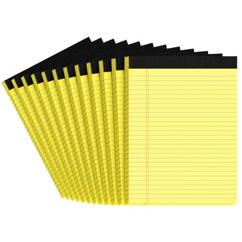 Legal Pads 8.5 X 11, Wide Ruled Notebook Paper, 12 Pack, 50 Sheet/Pad, Yellow Legal Pads, Perforated Writing Pad With Sturdy White Back, Notebook Paper College Ruled, Notepads For Office Home School Legal Pads 8.5 X 11, Wide Ruled Notebook Paper, 12 Pack, 50 Sheet/Pad, Yellow Legal Pads, Perforated Writing Pad With Sturdy White Back, Notebook Paper College Ruled, Notepads For Office Home School von Glyanlee