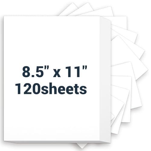 Weißer Karton, 21,6 x 28,9 cm, dickes Druckerpapier, 230 g/m², 120 Blatt Karton, schwerer Karton, Kartonpapier für Einladungen, DIY-Karten, Visitenkarten, Speisekarten, Handwerk, Zeichnen usw Weißer Karton, 21,6 x 28,9 cm, dickes Druckerpapier, 230 g/m², 120 Blatt Karton, schwerer Karton, Kartonpapier für Einladungen, DIY-Karten, Visitenkarten, Speisekarten, Handwerk, Zeichnen usw von Glyanlee