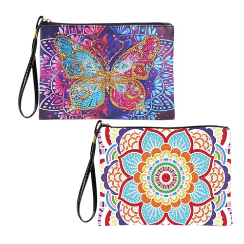 GmeDhc 2 Stückes Diamond Painting Tasche, Bastelset Mädchen, Kosmetiktasche Personalisiert, Diamond Painting Kinder, für 7 8 9 10 11 12 Kinder, Mädchen, Damen GmeDhc 2 Stückes Diamond Painting Tasche, Bastelset Mädchen, Kosmetiktasche Personalisiert, Diamond Painting Kinder, für 7 8 9 10 11 12 Kinder, Mädchen, Damen von GmeDhc
