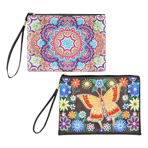 GmeDhc 2 Stückes Diamond Painting Tasche, Bastelset Mädchen, Kosmetiktasche Personalisiert, Diamond Painting Kinder, für 7 8 9 10 11 12 Kinder, Mädchen, Damen GmeDhc 2 Stückes Diamond Painting Tasche, Bastelset Mädchen, Kosmetiktasche Personalisiert, Diamond Painting Kinder, für 7 8 9 10 11 12 Kinder, Mädchen, Damen von GmeDhc