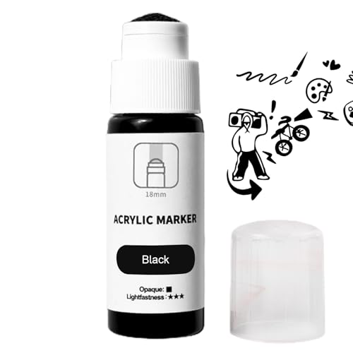 Gmokluytw Acrylgraffiti -Marker - Fluoreszenz wasserdichtes Marker - 18mm Street Art Painting Stift an Wand Plastikglas - große Kompressionspitze 60 ml helle Farbe Gmokluytw Acrylgraffiti -Marker - Fluoreszenz wasserdichtes Marker - 18mm Street Art Painting Stift an Wand Plastikglas - große Kompressionspitze 60 ml helle Farbe von Gmokluytw
